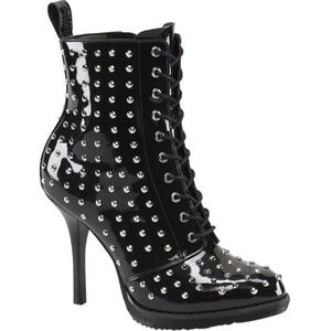 Studded Black Ankle Boots
